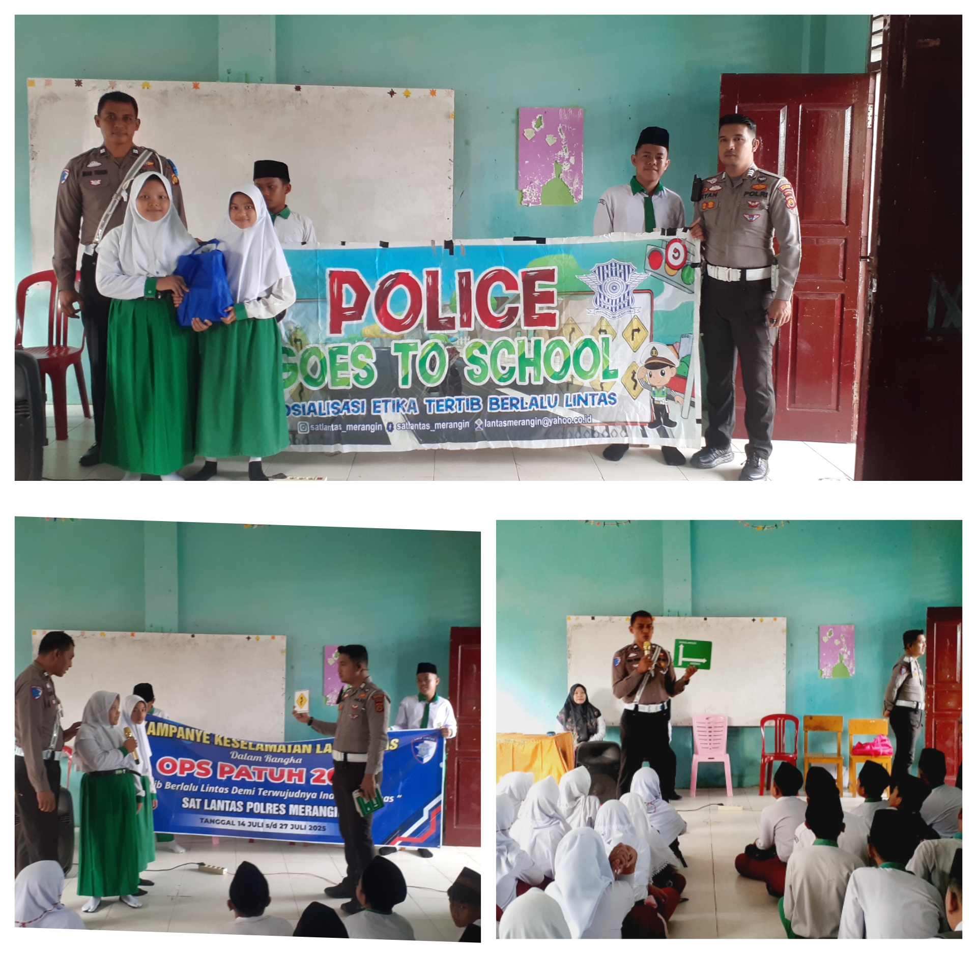  *Police Goes to School di MTsN 1 Merangin, Berikan Pemahaman tentang Berlalu Lintas*