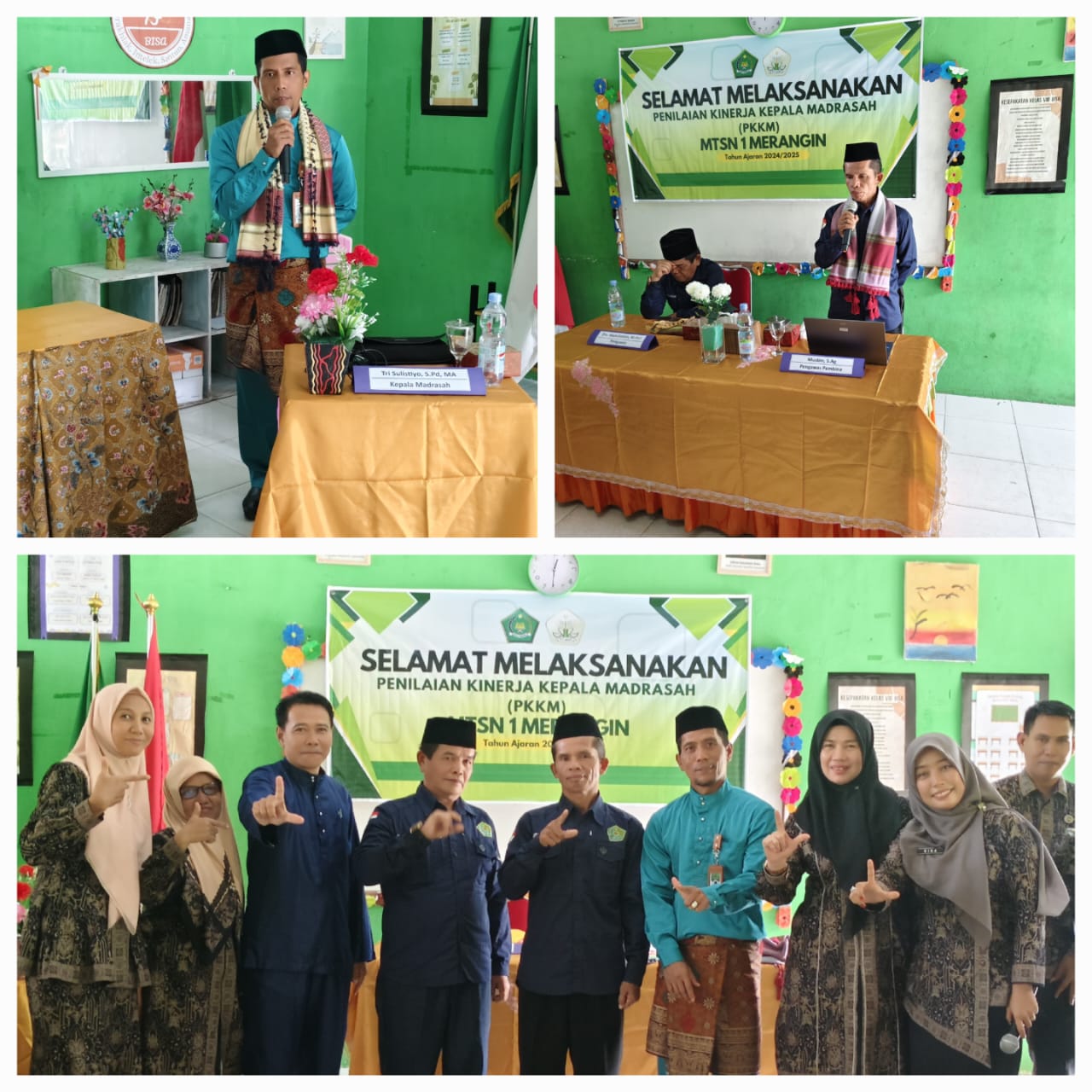 MTsN 1 Merangin Laksanakan Penilaian Kinerja Kepala Madrasah (PKKM)