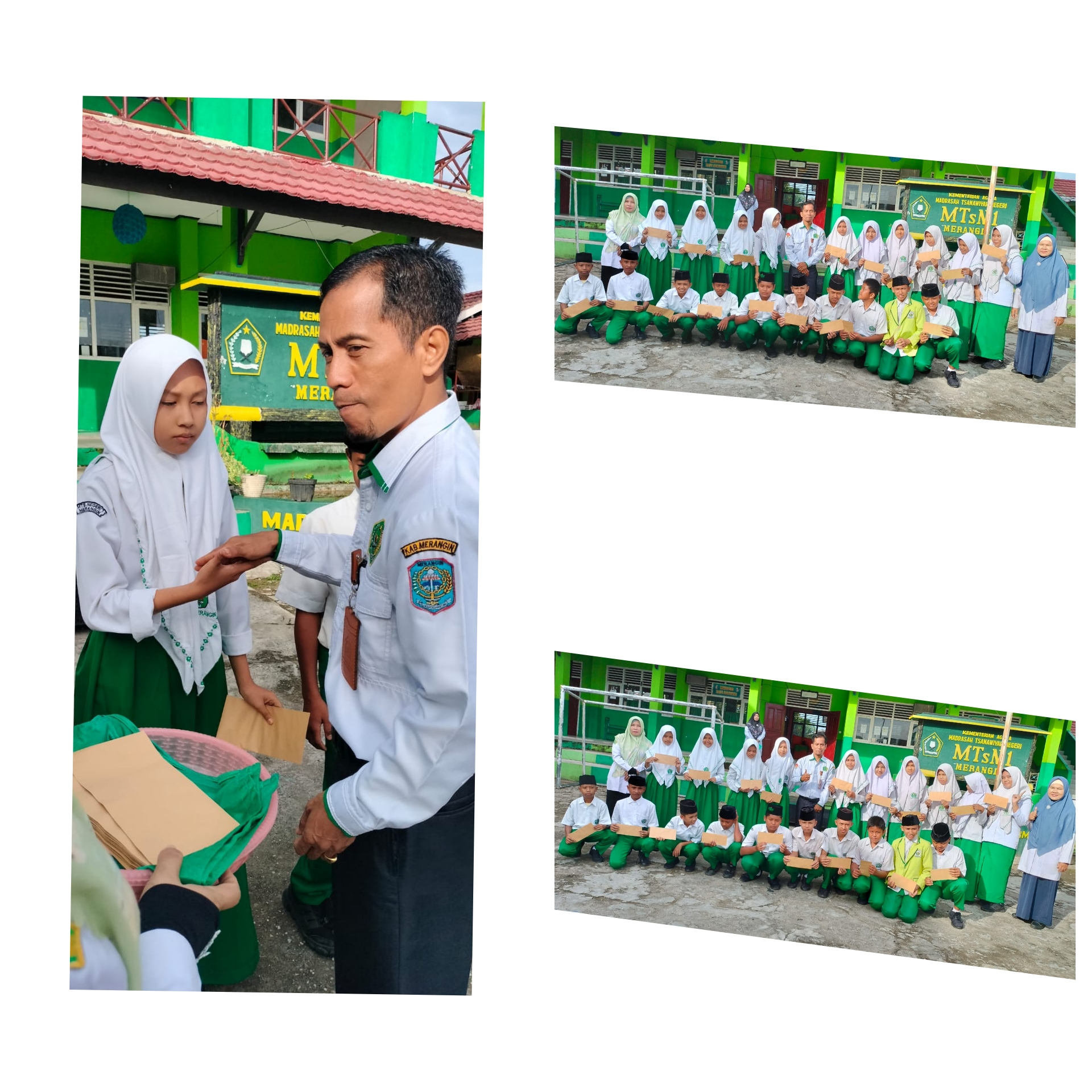 MTsN 1 Merangin Kembali Berikan Zakat dari Baznas Bertepatan Hari Pertama Peserta Didik Laksanakan Sumatif Akhir Tahun