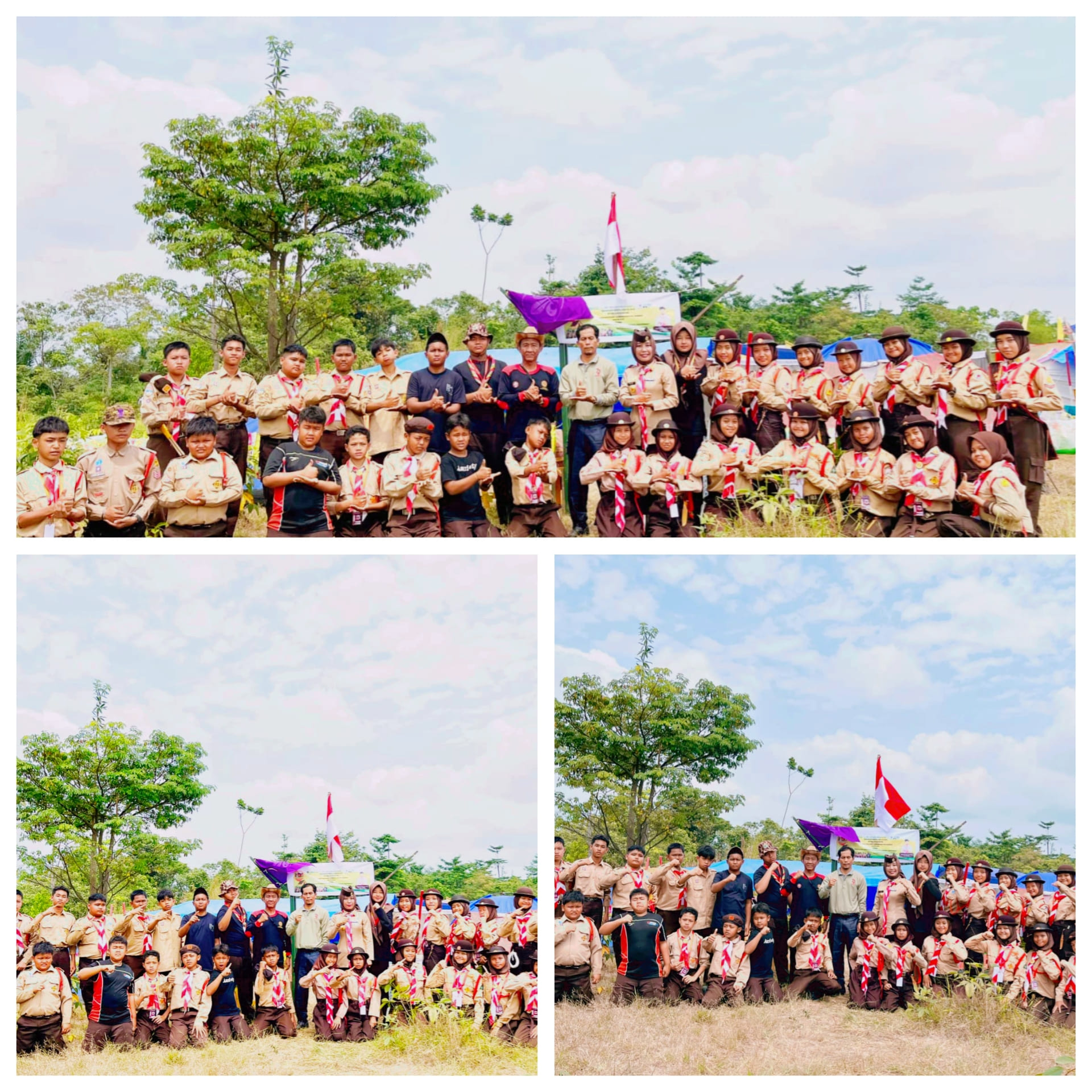 Utus 32 Anggota Pramuka Gudep 063-064 dalam Jambore Ranting Bangko 2025