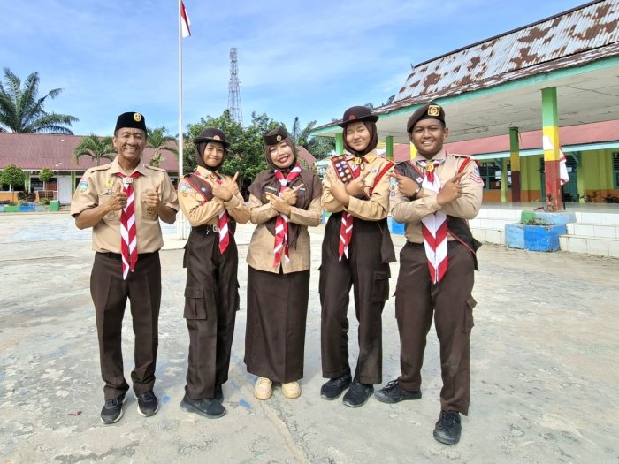 Pelepasan Tiga Peserta Jamcab Ke-IX Tahun 2025 Penggalang Berani MAJU (Mandiri Aktif Jujur dan Unggul)