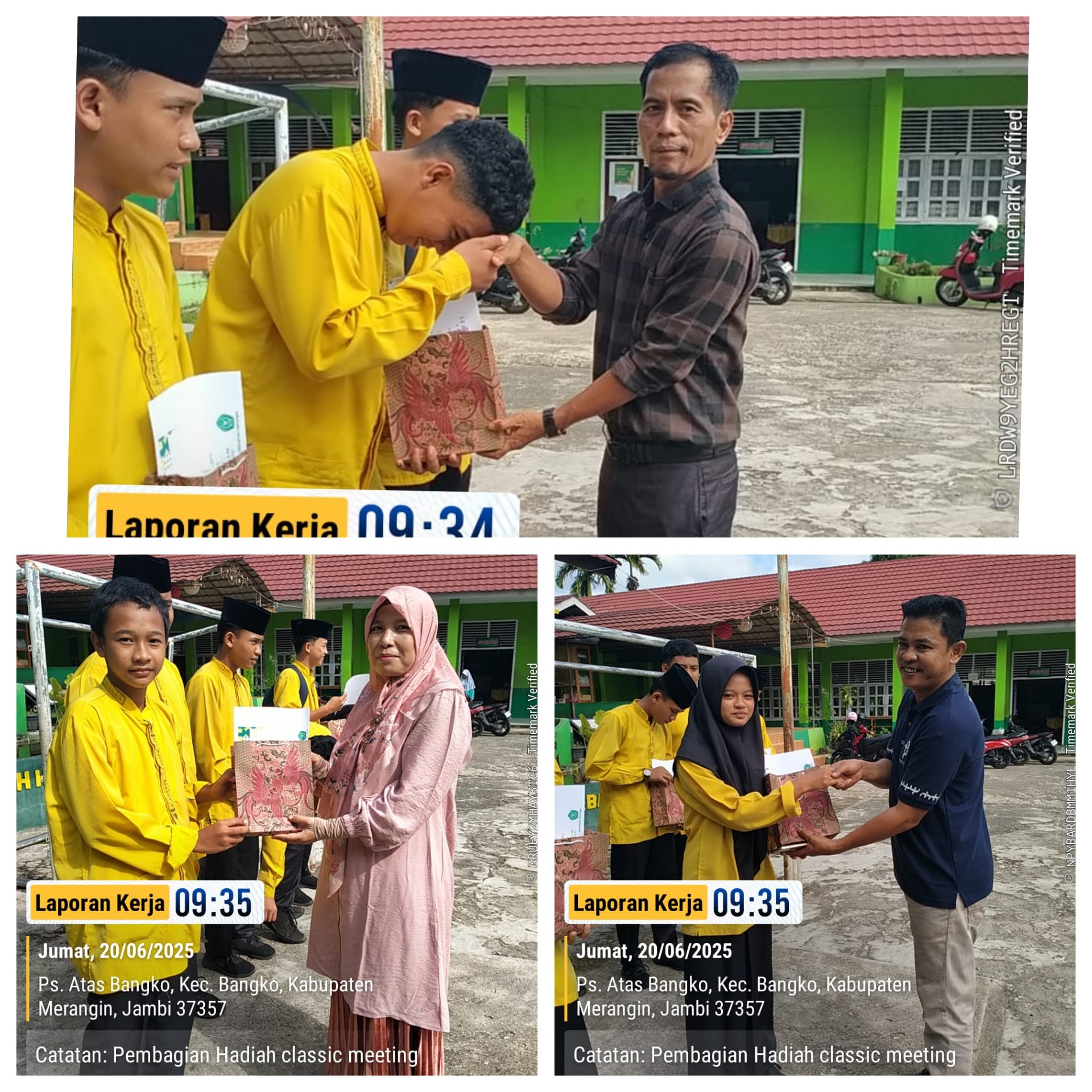 MTsN 1 Merangin Tutup Clasmeeting dengan Pembagian Hadiah