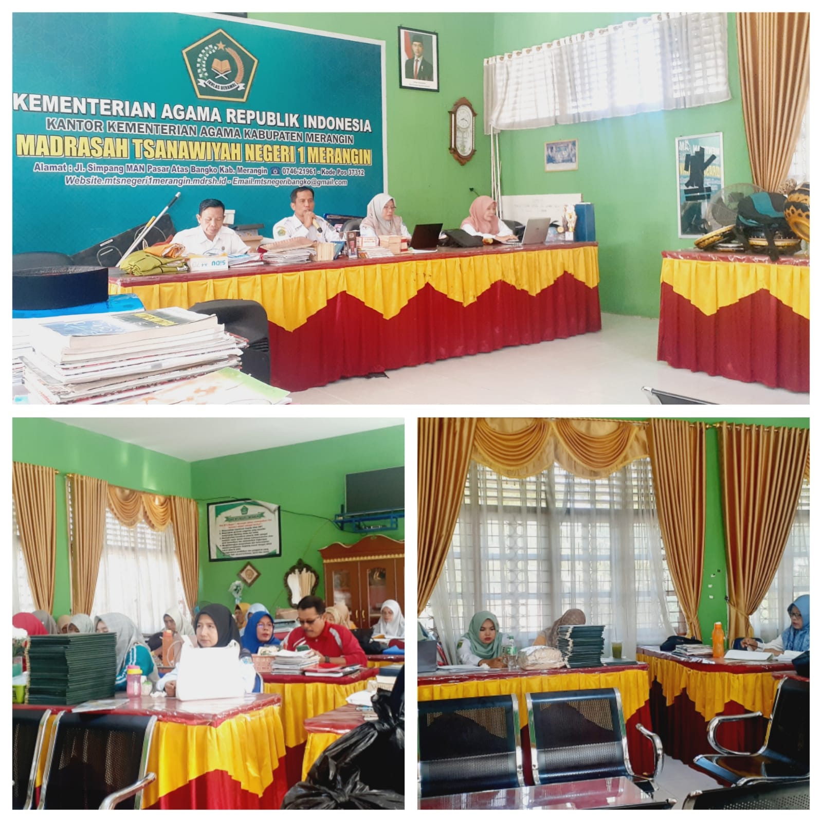 MTs N 1 Merangin Adakan Rapat Koordinasi Terkait Pembahasan Nilai Rapor