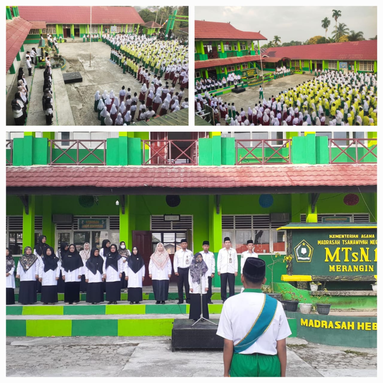 Dra. Gusti Rahayu menjadi pembina upacara terakhir sebelum pensiun