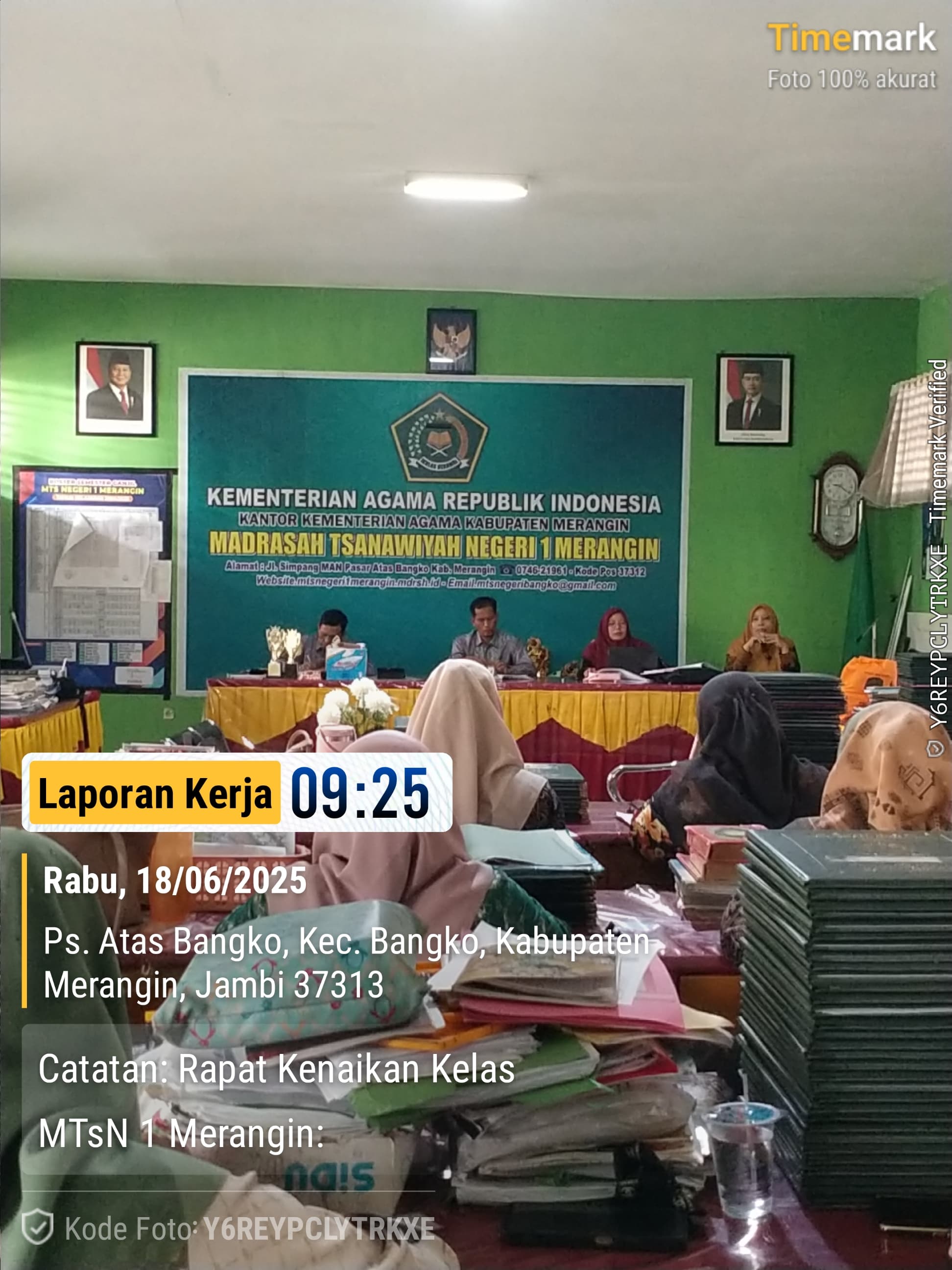 MTsN 1 Merangin Gelar Rapat Kenaikan Kelas Tahun Ajaran 2024/2025