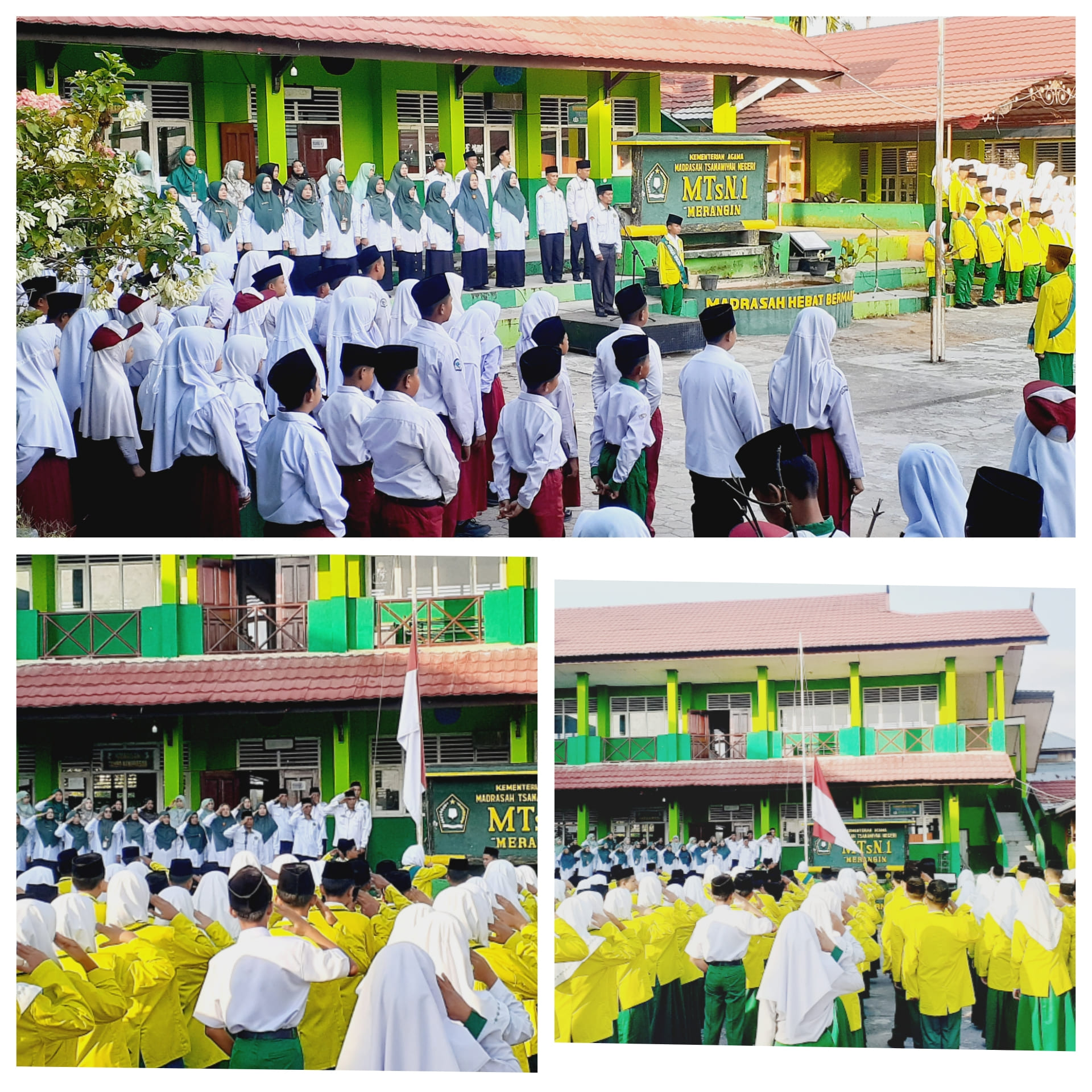 *MTsN 1 Merangin Gelar Upacara Bendera Perdana Tahun Pelajaran 2025/2026*