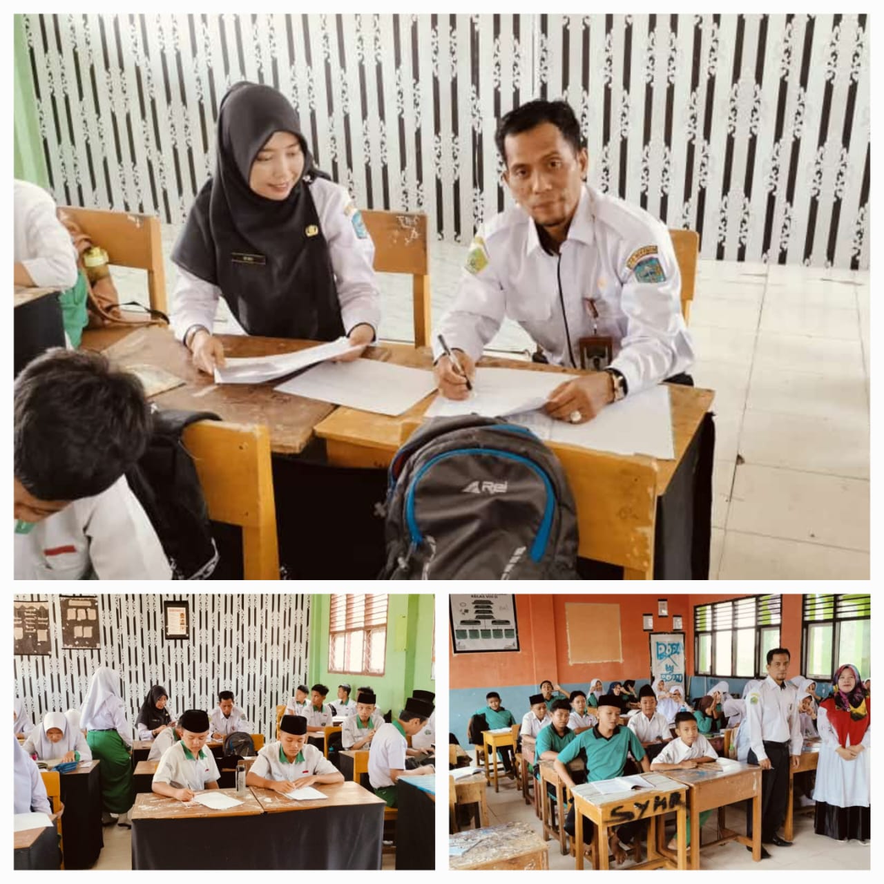 Kepala MTs N 1 Merangin, Tri Sulistiyo, S.Pd., MA, Melaksanakan Supervisi Kelas