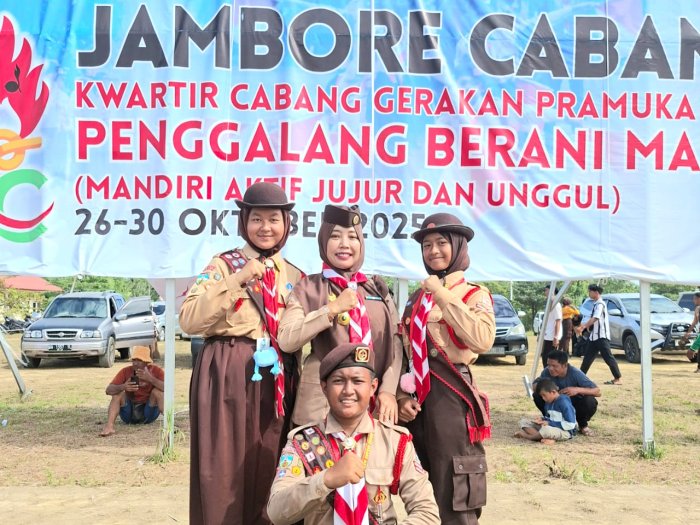 Jemput Tiga Penggalang Tangguh Gudep 063-064 Utusan Jamcab Ke-IX