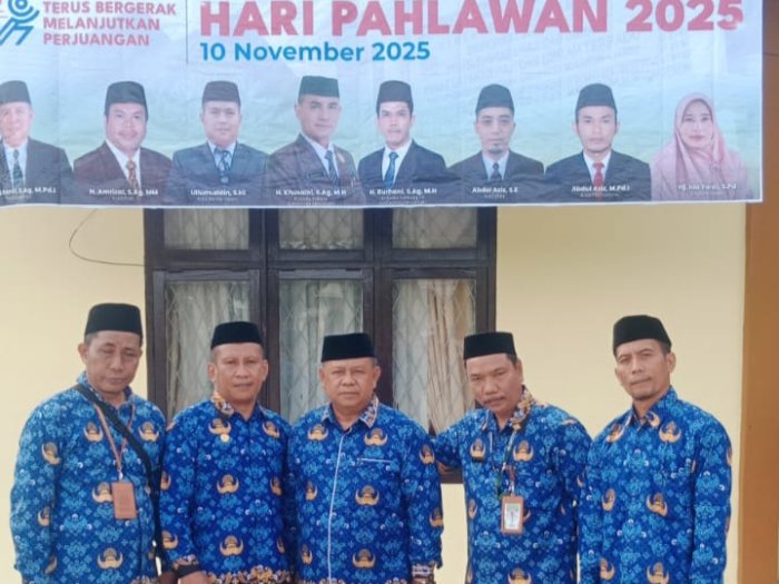 Kepala Madrasah Ikuti Peringatan Hari Pahlawan Di Kantor Kemenag Merangin