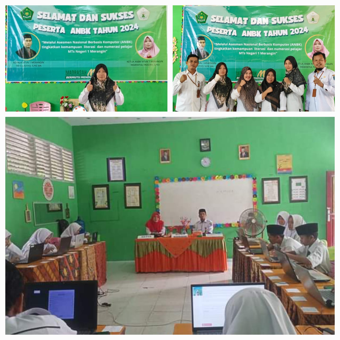 Pelaksanaan ANBK di MTs N 1 Merangin