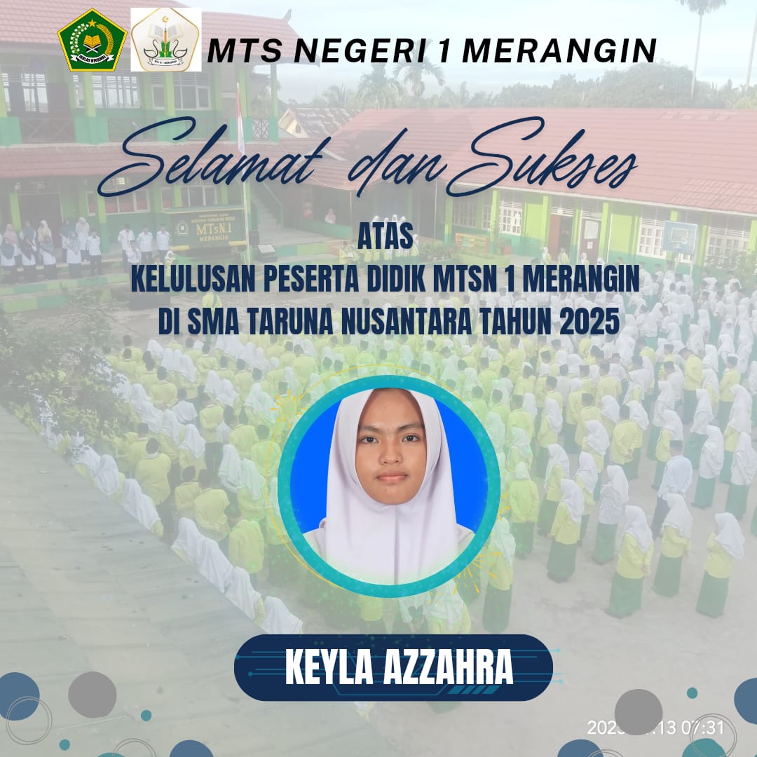 MTsN 1 Merangin Raih Prestasi Gemilang dengan Siswa Lolos di SMA Taruna Nusantara Magelang