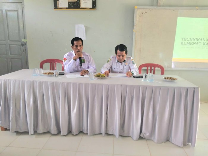 Ketua K3M Melakukan Technical Meeting Aksioma III Tingkat MTs Kemenag  Kabupaten Merangin